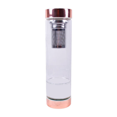 Kristallglas Elixier Wasserflasche - TEABALLS OFFICIAL | TEABALLS Schweiz | Tee ohne Beutel 