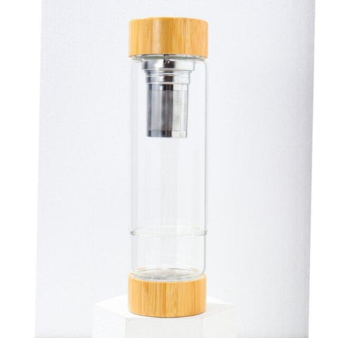 Kristallglas Elixier Wasserflasche - TEABALLS OFFICIAL | TEABALLS Schweiz | Tee ohne Beutel 