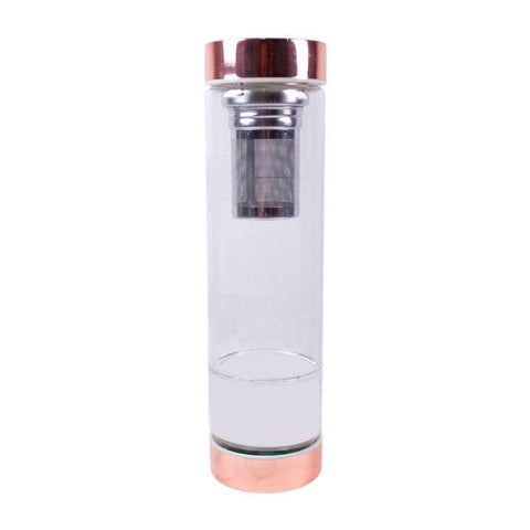 Kristallglas Elixier Wasserflasche - TEABALLS OFFICIAL | TEABALLS Schweiz | Tee ohne Beutel 