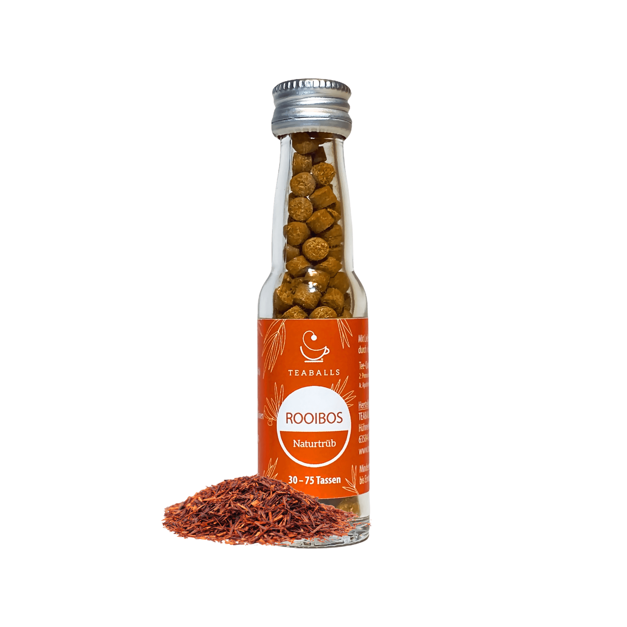 TEABALLS Bio Rooibos Naturtrüb Tee - 30-75 Tassen
