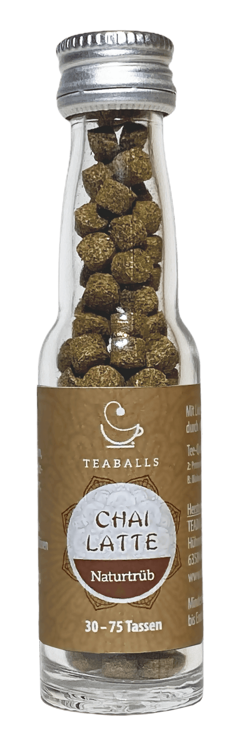 TEABALLS – Chai Latte Bio | Naturtrüb | 30-75 Tassen - TEABALLS OFFICIAL | TEABALLS Schweiz | Tee ohne Beutel 